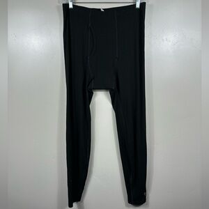 IBEX Men’s Zepher Long Johns Bottom Base Layer in Black Size XXL